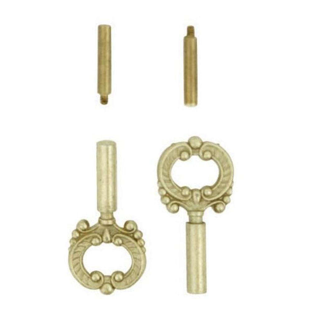 Satco 2 Brass Finish Keys and Ext