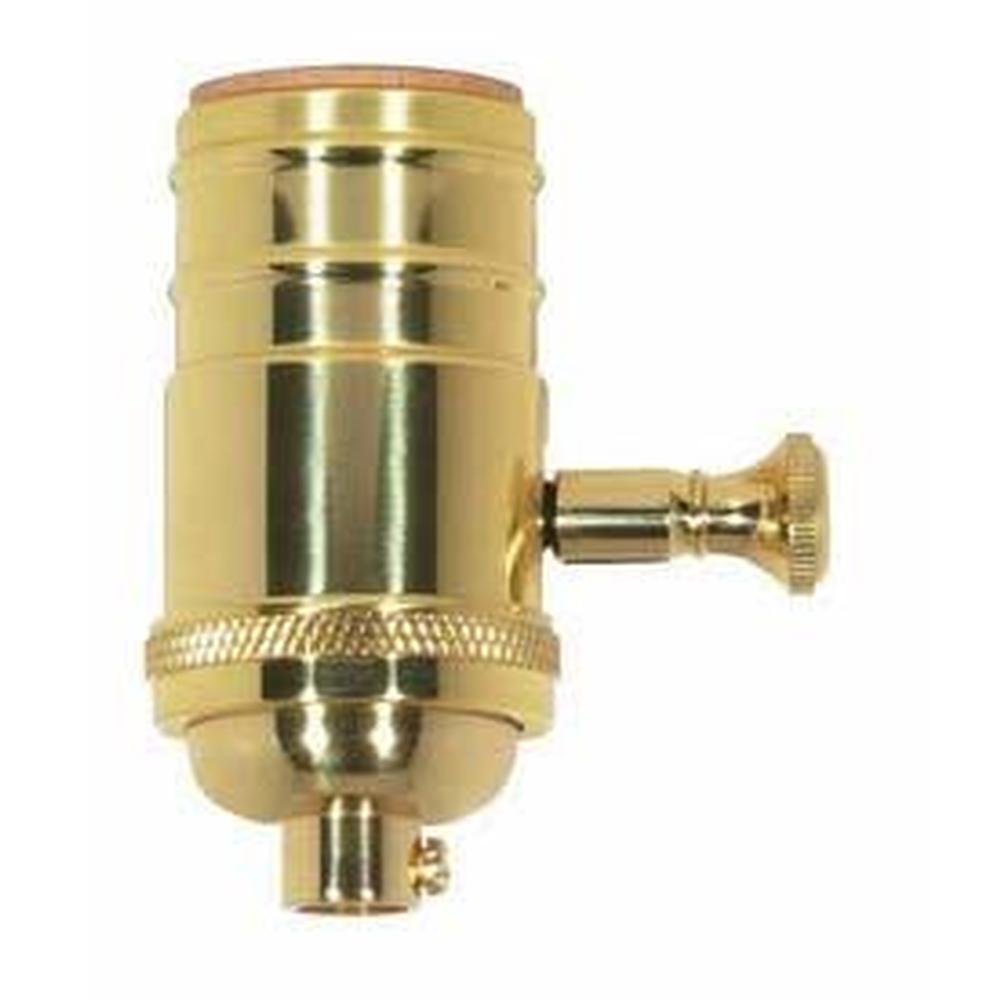 Satco Polished Cast Brass 150 W Dimmer 1/8