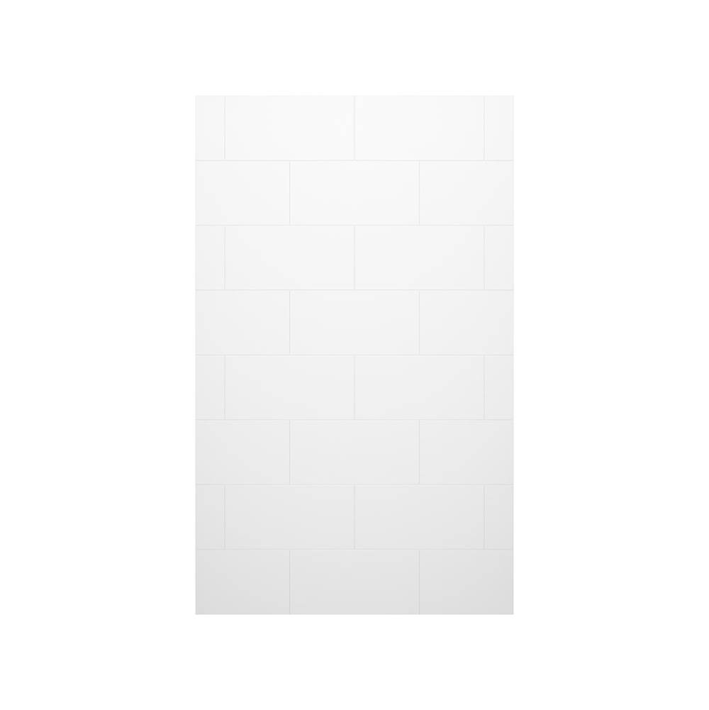 Swan TSMK-7236-1 36 x 72 Swanstone® Traditional Subway Tile Glue up Bathtub and Shower Single Wall Panel in White