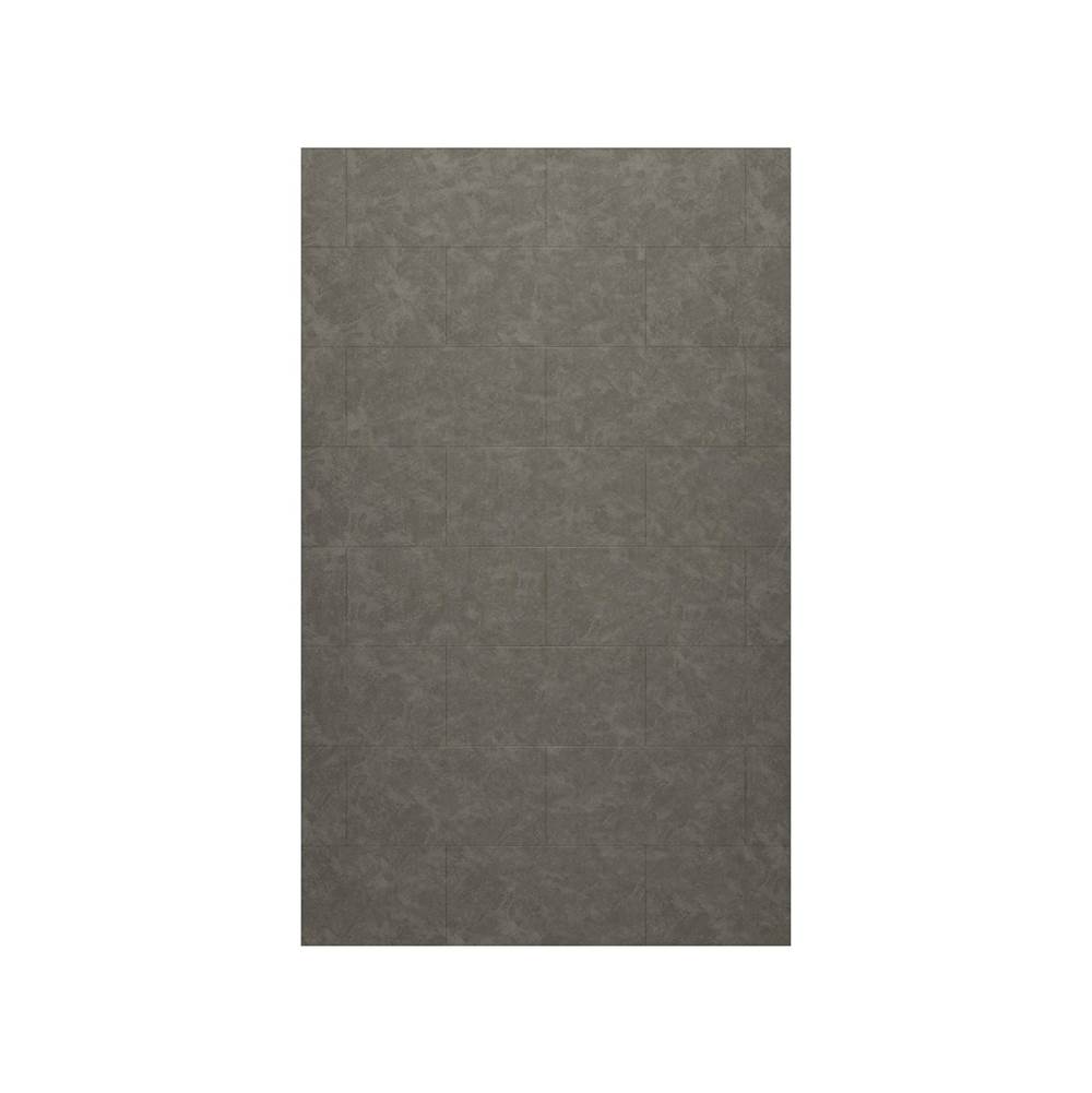 Swan TSMK-7232-1 32 x 72 Swanstone® Traditional Subway Tile Glue up Bathtub and Shower Single Wall Panel in Charcoal Gray