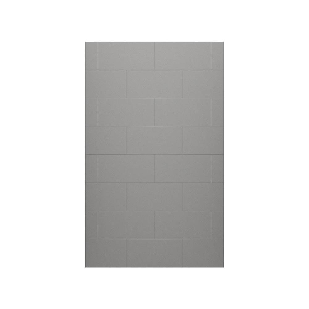 Swan TSMK-8436-1 36 x 84 Swanstone® Traditional Subway Tile Glue up Bathtub and Shower Single Wall Panel in Ash Gray