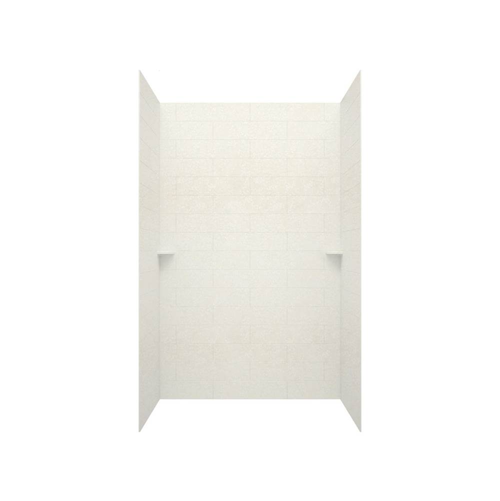 Swan MSMK96-3062 30 x 62 x 96 Swanstone® Modern Subway Tile Glue up Shower Wall Kit in Tahiti White
