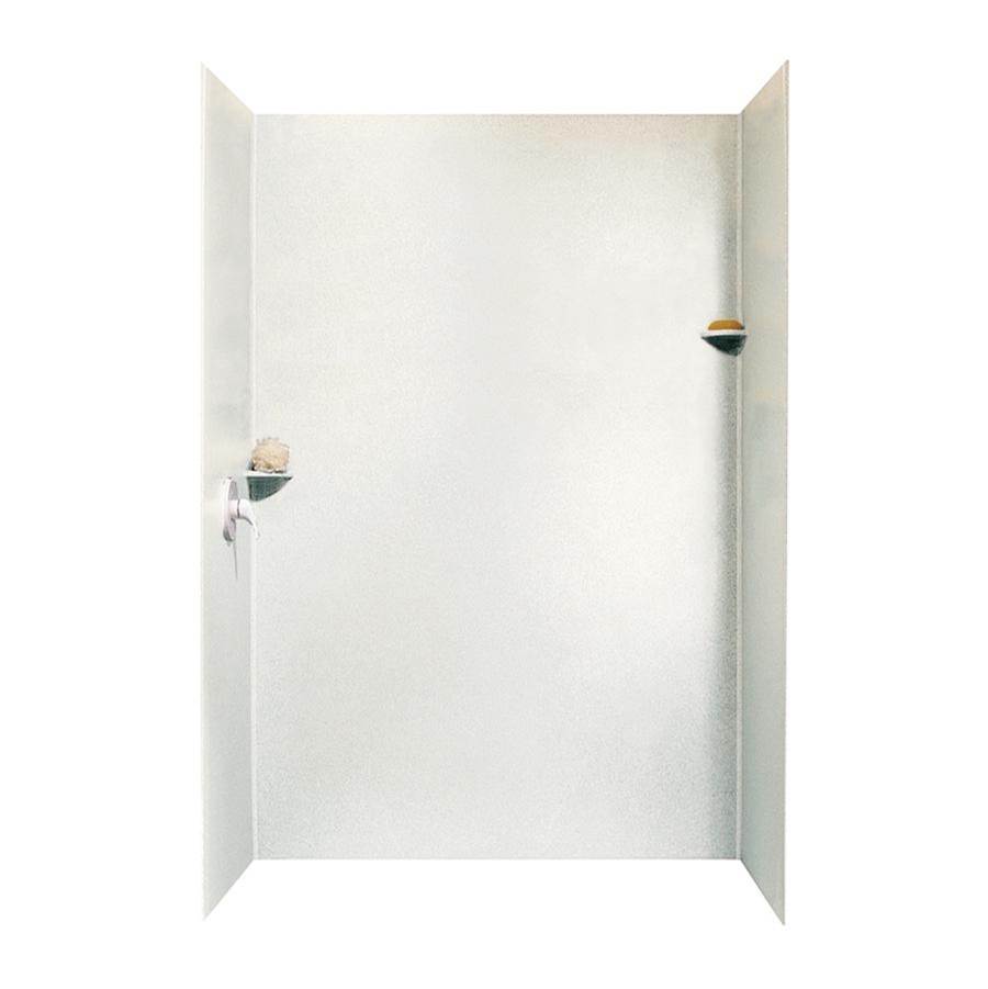 Swan SK-366296 36 x 62 x 96 Swanstone® Smooth Glue up Shower Wall Kit in Bisque