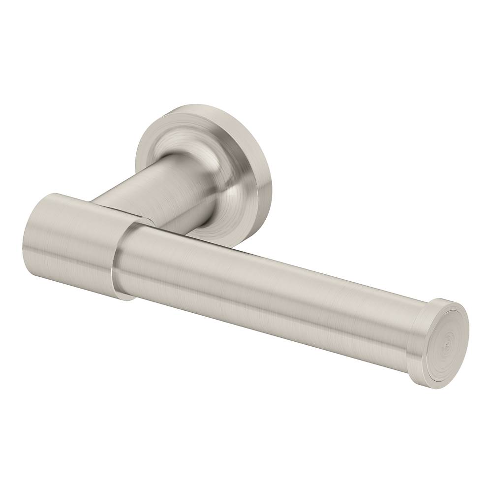 Symmons Museo Wall-Mounted Left Toilet Paper Holder in Satin Nickel