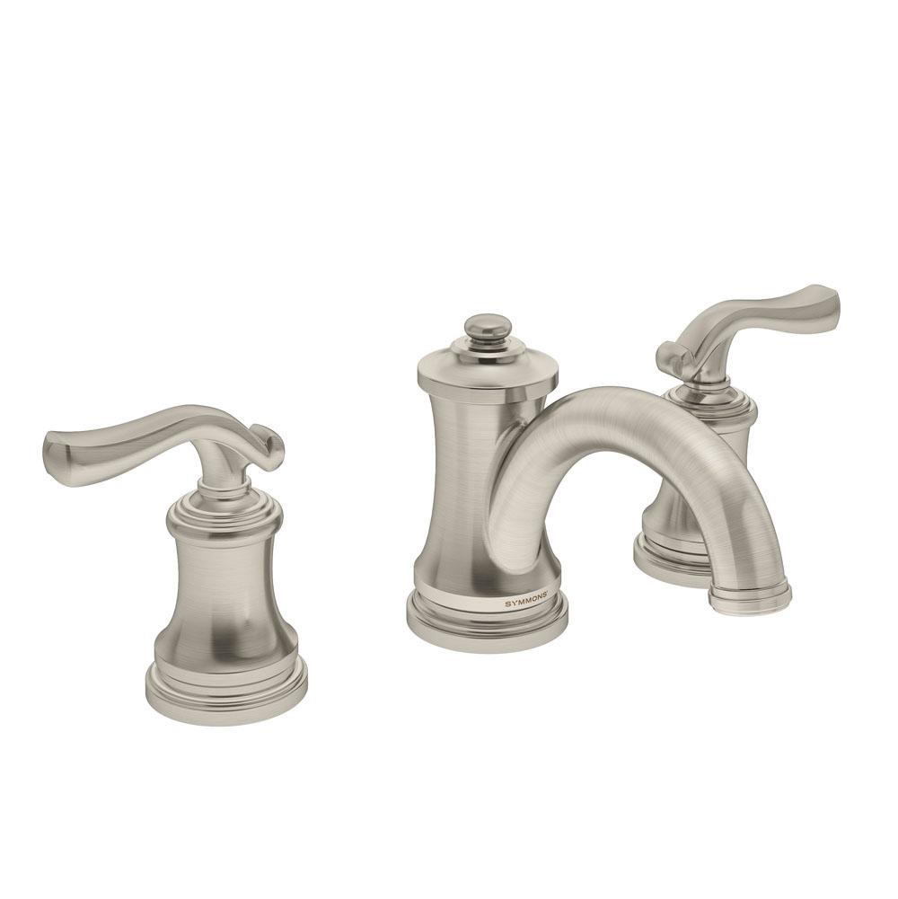 Symmons Winslet Widespread 2-Handle Bathroom Faucet with Drain Assembly in Satin Nickel (1.5 GPM)