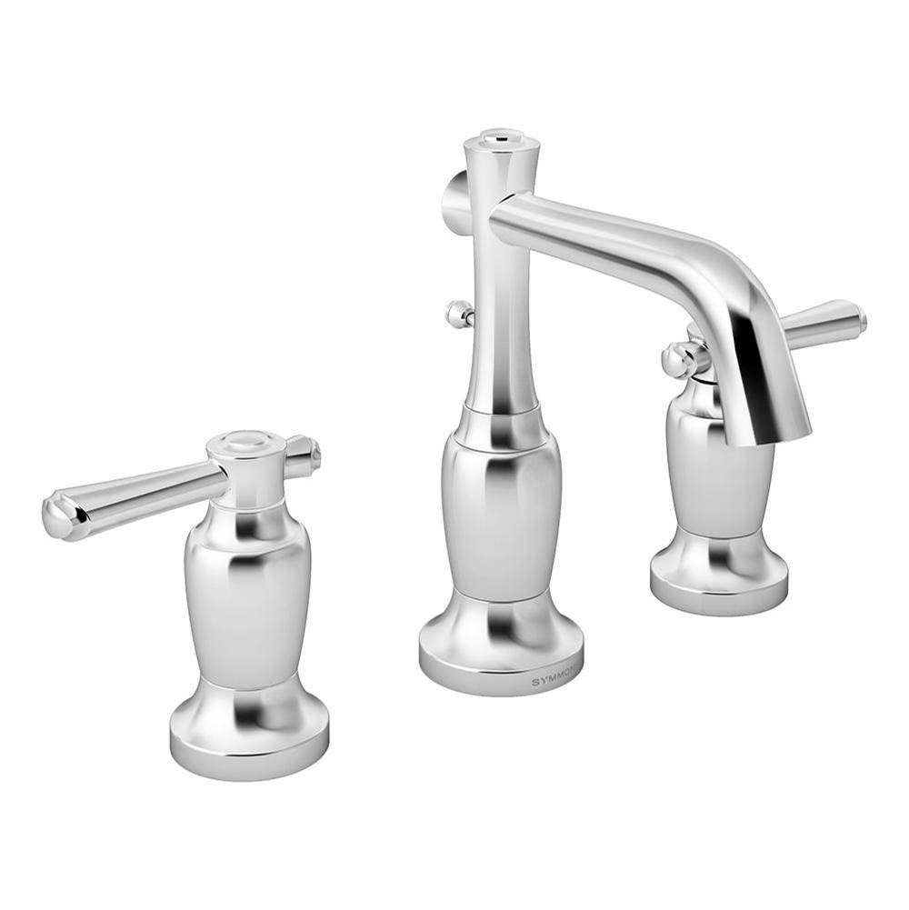 Symmons Degas Widespread 2-Handle Bathroom Faucet with Drain Assembly in Polished Chrome (1.5 GPM)