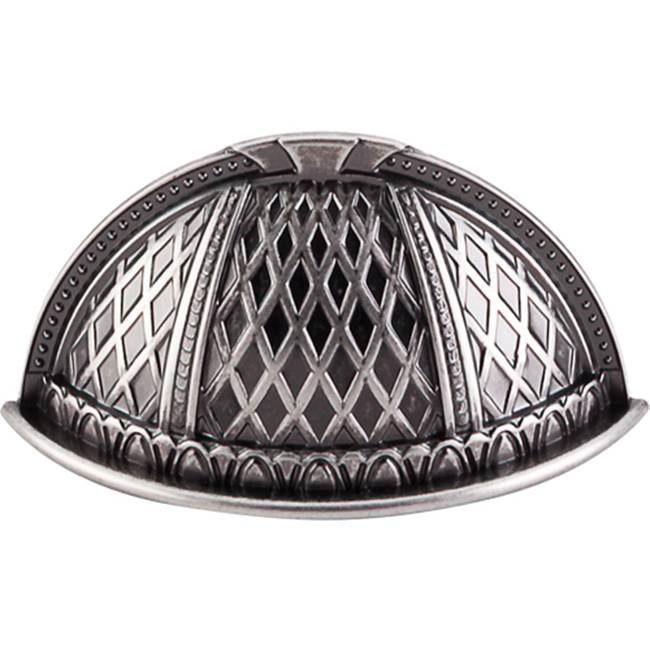 Top Knobs Trevi Cup Pull 1 1/2 Inch (c-c) Pewter Antique