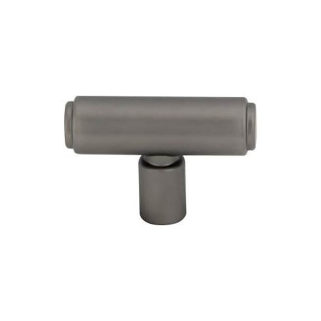 Top Knobs Clarence T-Knob 2 Inch Ash Gray